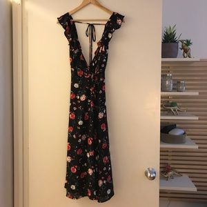 [Rokoko] Floral Wrap Dress